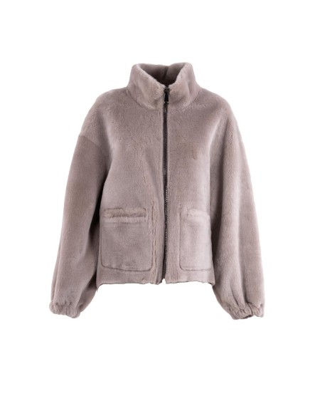 Shop SIMONETTA RAVIZZA  Giacchetto: Bomber reversibile realizzato in shearling merino con chiusura zip. 
Composizione: 100% Shearling.
Fabbricato in Italia.. ISOBEL-088
